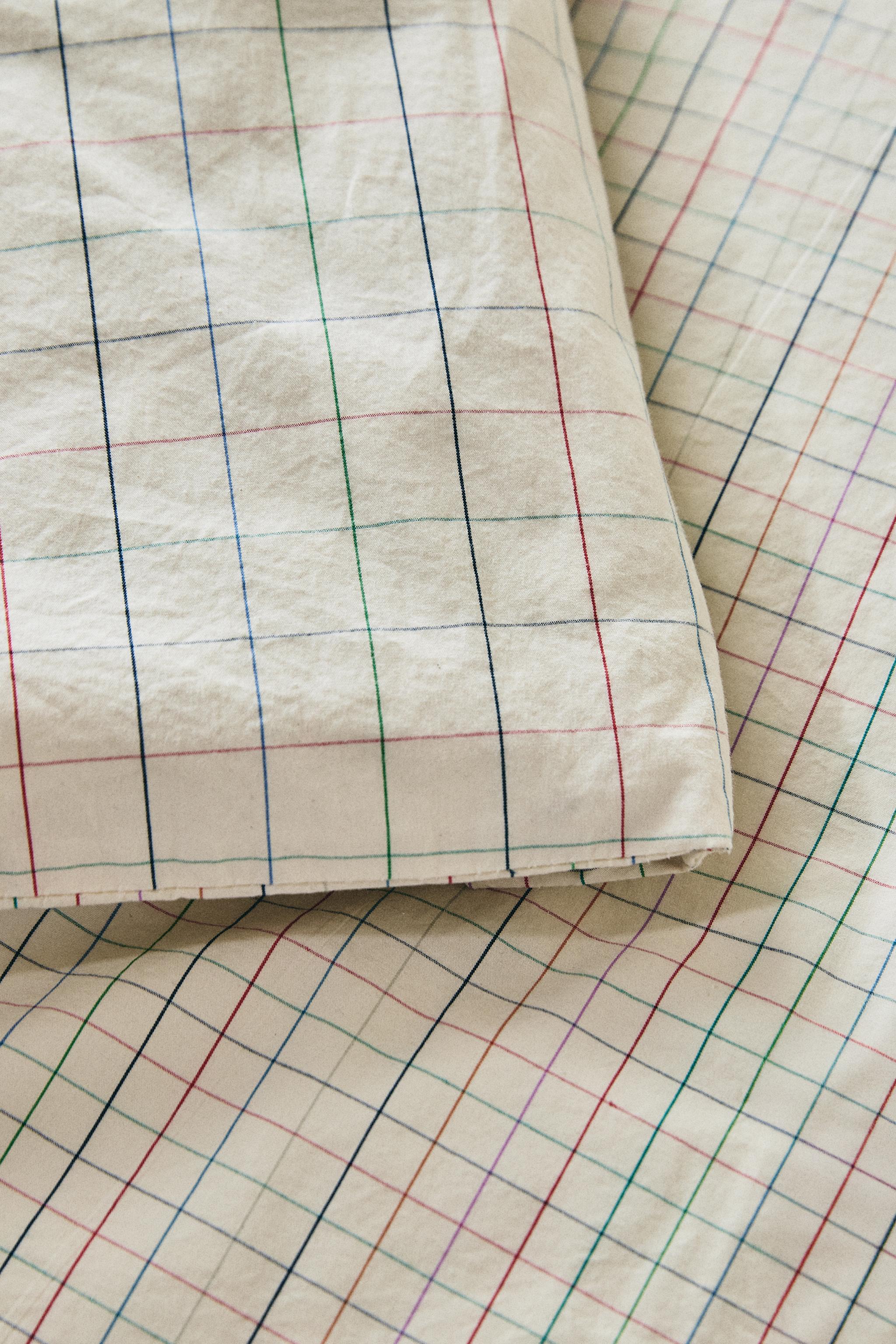 COUETTE ENFANT COTON CARREAUX